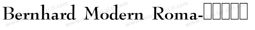 Bernhard Modern Roma字体转换